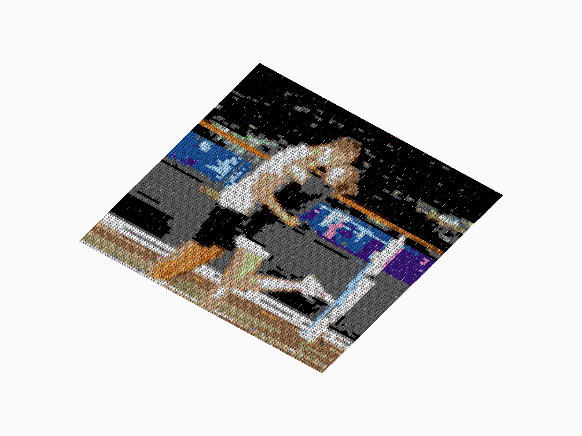 Custom Brick Mosaic