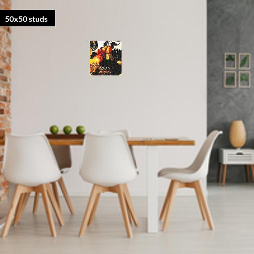 50*50studs, 40*40cm, 15.75*15.75inch