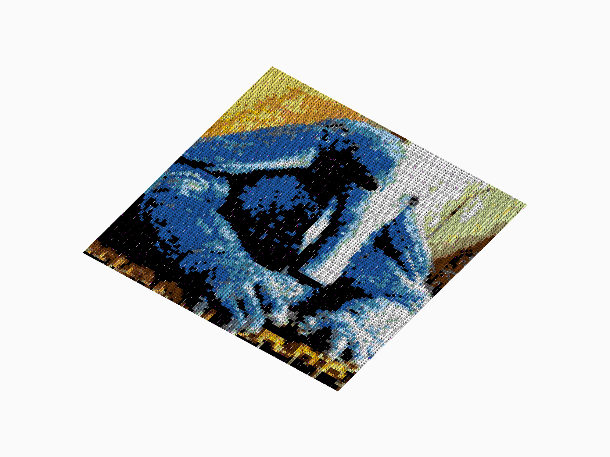 Custom Brick Mosaic
