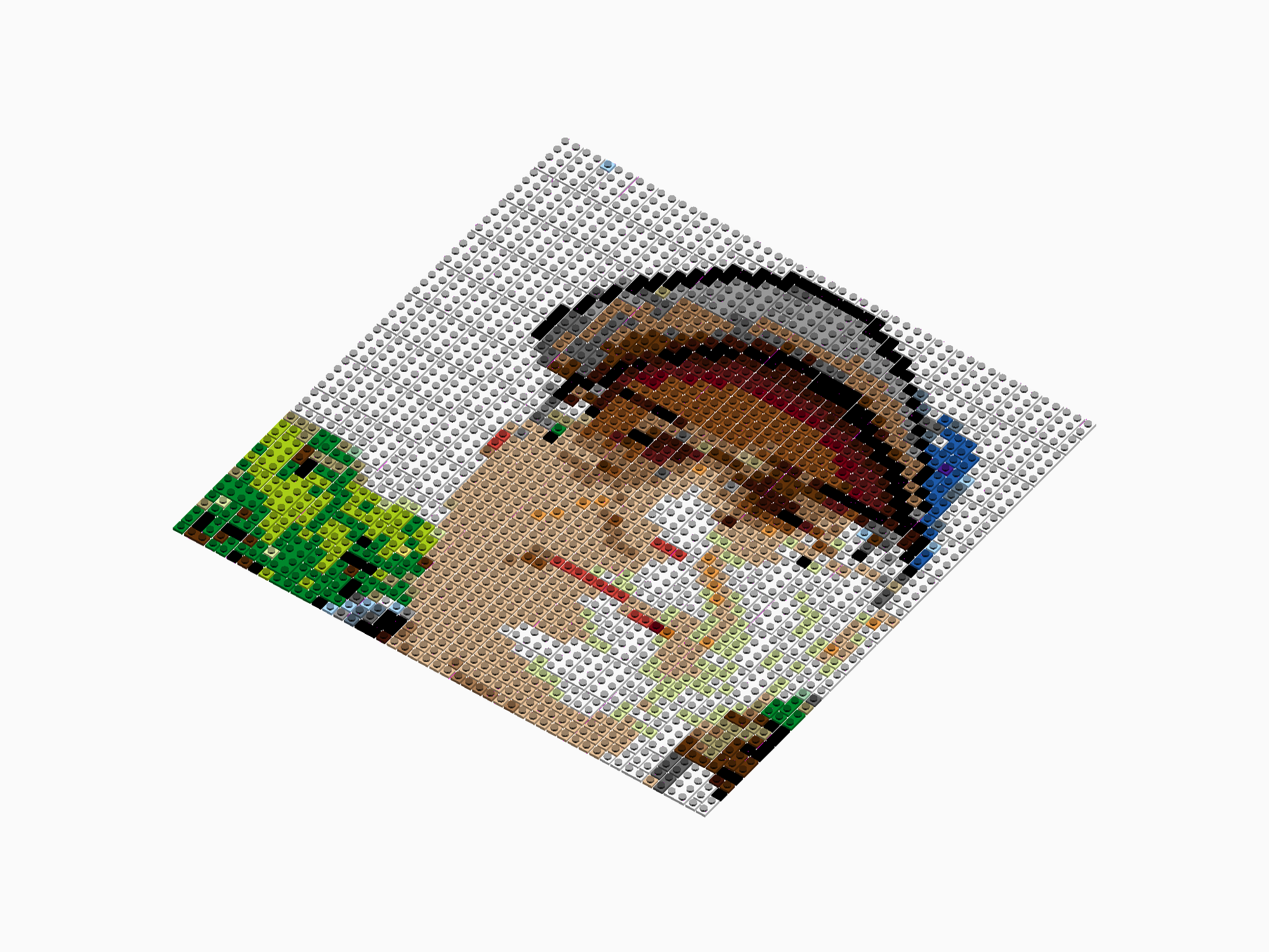 Custom Brick Mosaic
