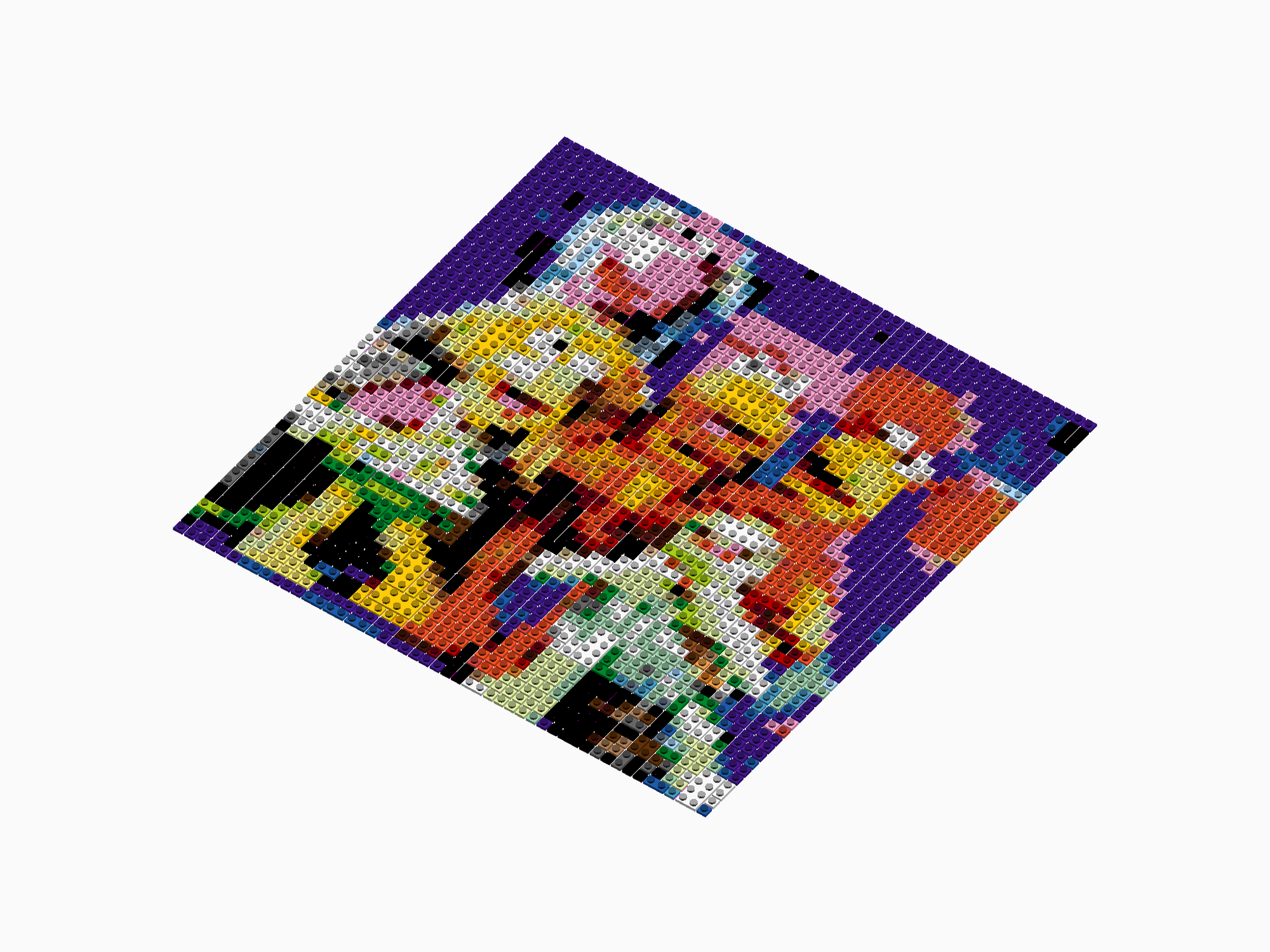 Custom Brick Mosaic