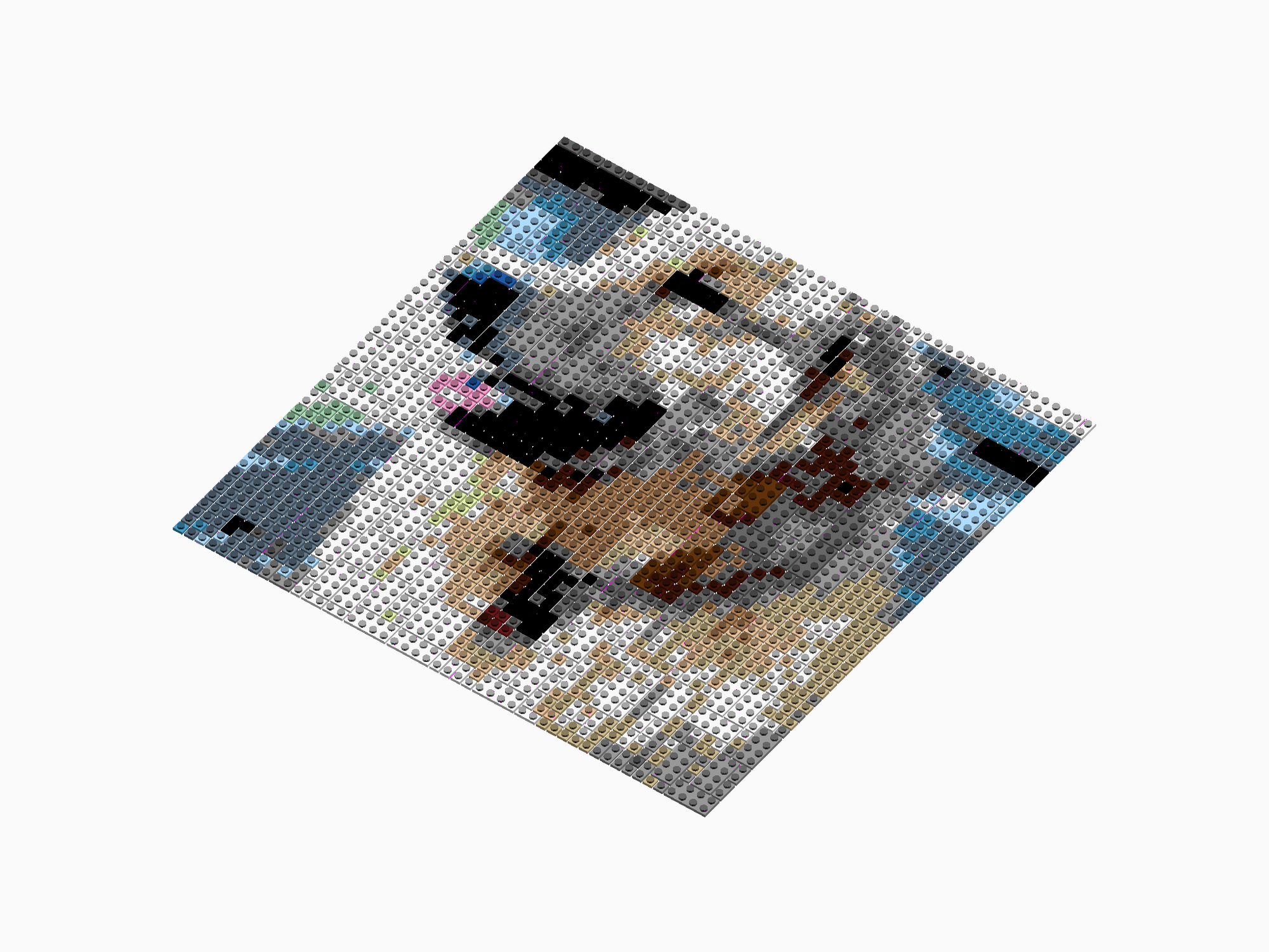 Custom Brick Mosaic