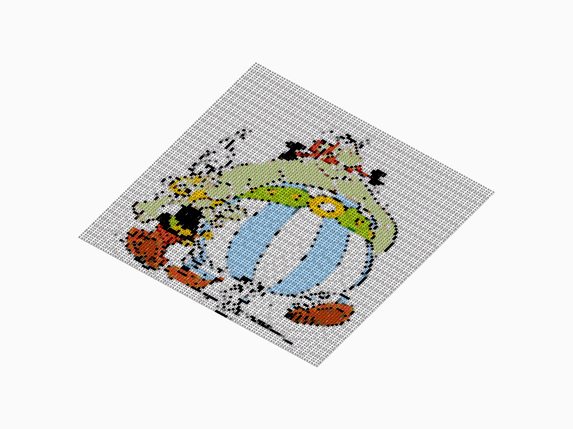 Custom Brick Mosaic