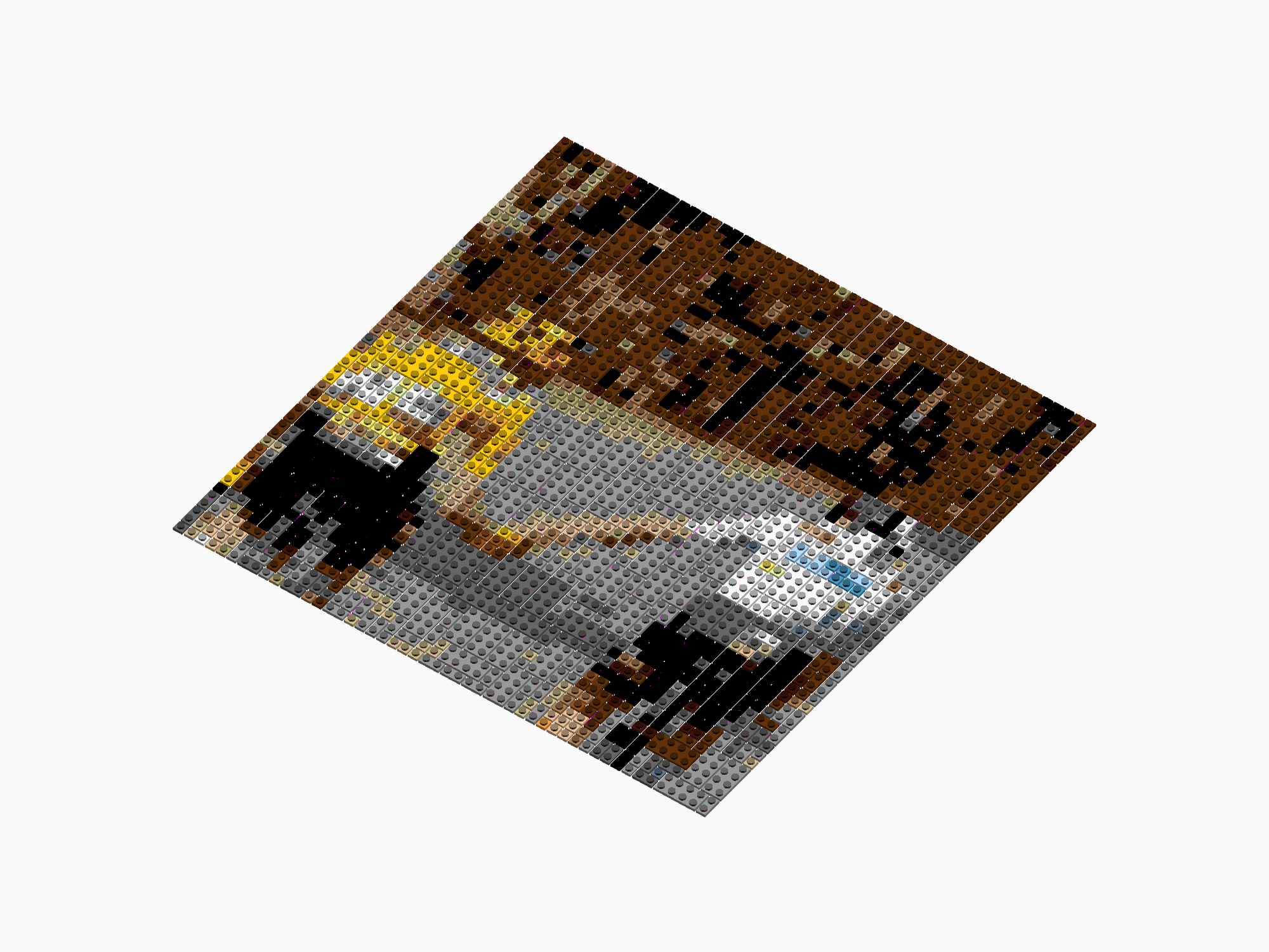 Custom Brick Mosaic