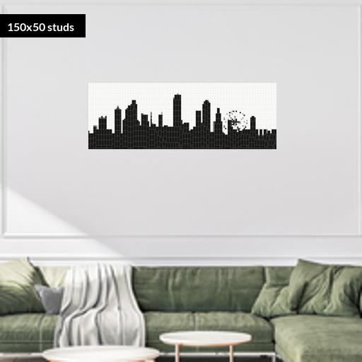 150*50studs, 120*40cm, 47.25*15.75inch
