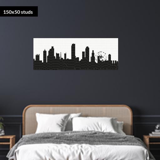 150*50studs, 120*40cm, 47.25*15.75inch