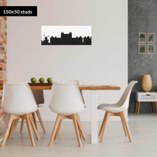 150*50studs, 120*40cm, 47.25*15.75inch