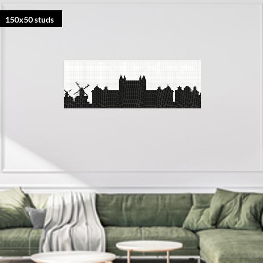 150*50studs, 120*40cm, 47.25*15.75inch