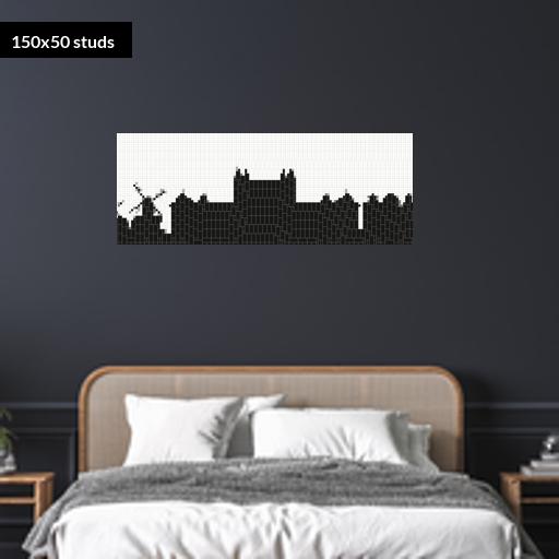 150*50studs, 120*40cm, 47.25*15.75inch