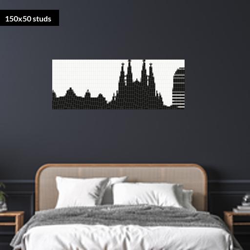150*50studs, 120*40cm, 47.25*15.75inch
