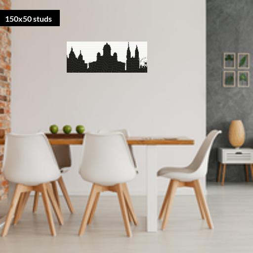 150*50studs, 120*40cm, 47.25*15.75inch