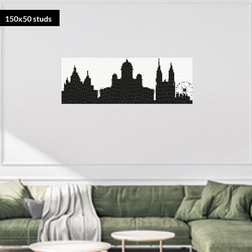 150*50studs, 120*40cm, 47.25*15.75inch