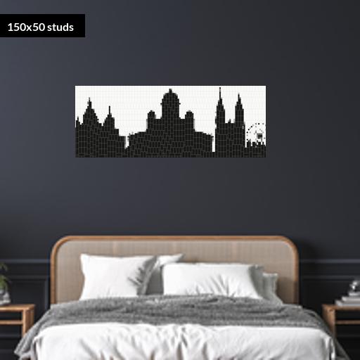 150*50studs, 120*40cm, 47.25*15.75inch