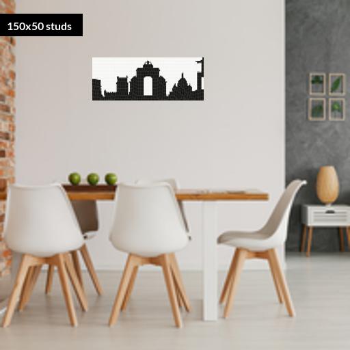 150*50studs, 120*40cm, 47.25*15.75inch