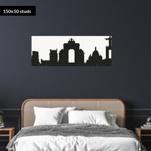 150*50studs, 120*40cm, 47.25*15.75inch