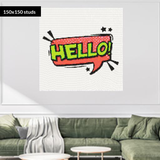 150*150studs, 120*120cm, 47.25*47.25inch