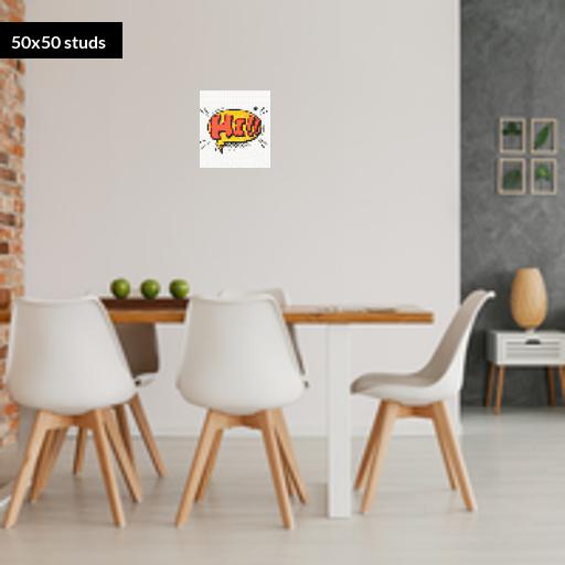 50*50studs, 40*40cm, 15.75*15.75inch