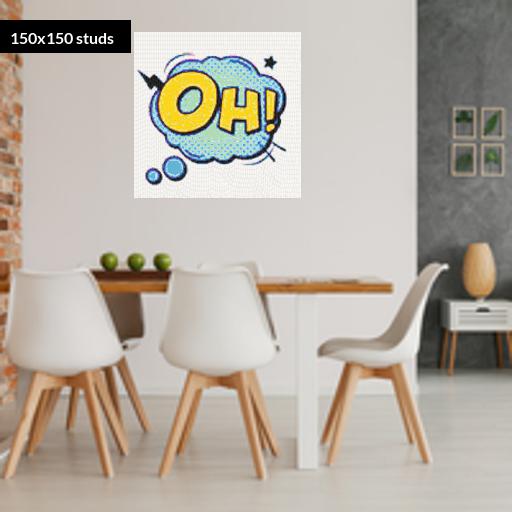 150*150studs, 120*120cm, 47.25*47.25inch