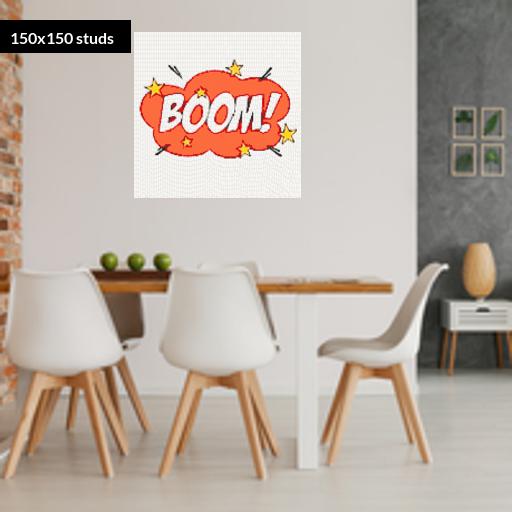 150*150studs, 120*120cm, 47.25*47.25inch