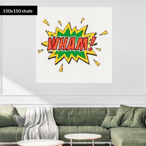 150*150studs, 120*120cm, 47.25*47.25inch