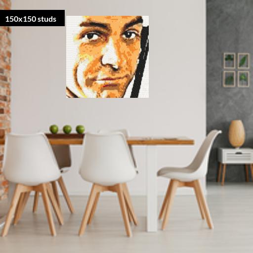 150*150studs, 120*120cm, 47.25*47.25inch