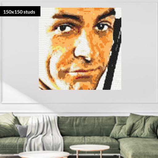150*150studs, 120*120cm, 47.25*47.25inch