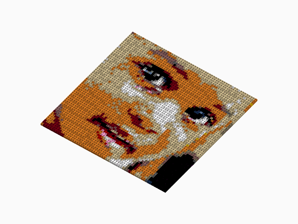 Custom Brick Mosaic