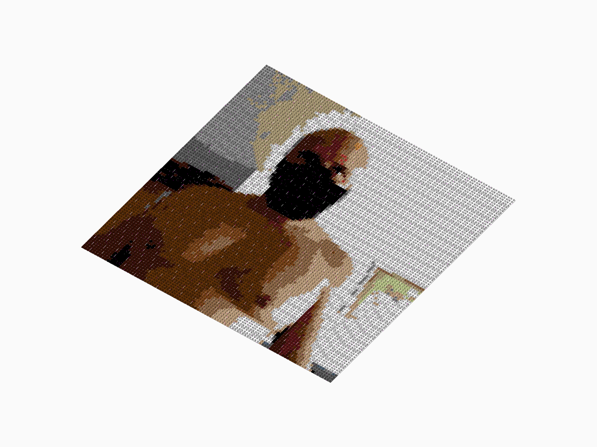 Custom Brick Mosaic