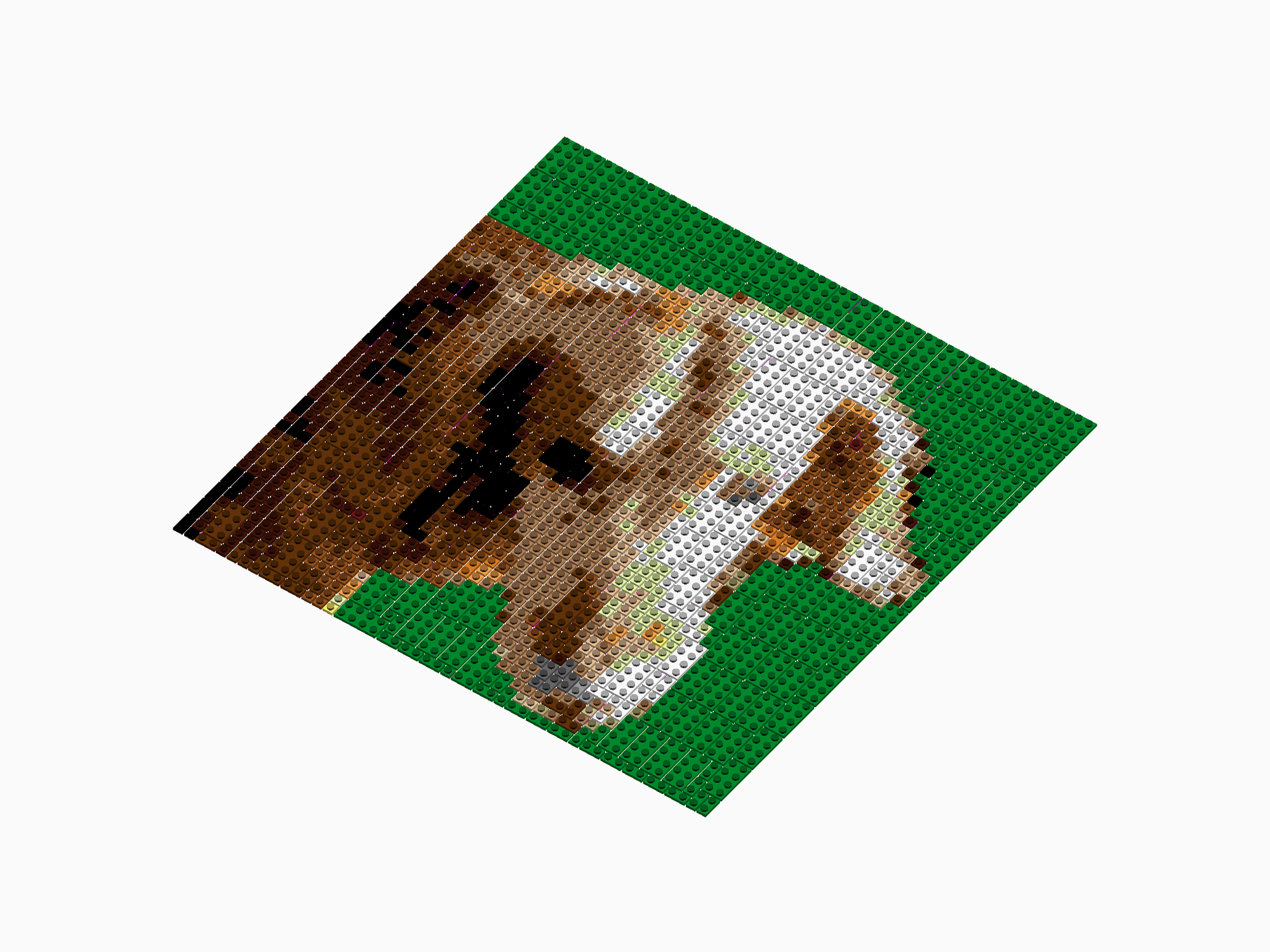 Custom Brick Mosaic