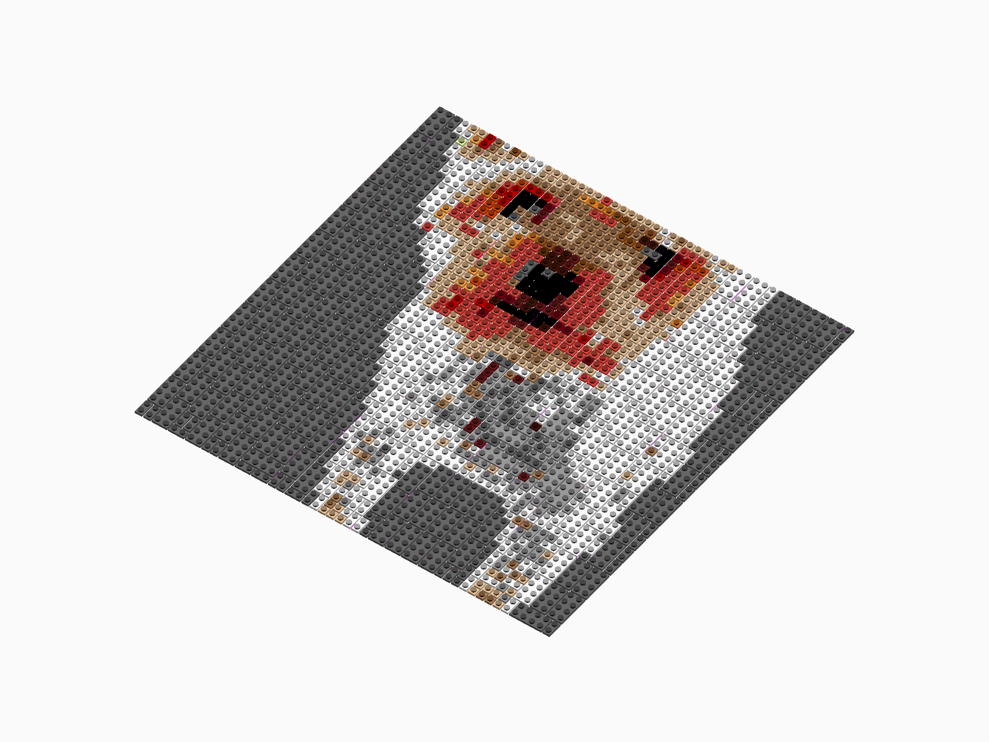 Custom Brick Mosaic