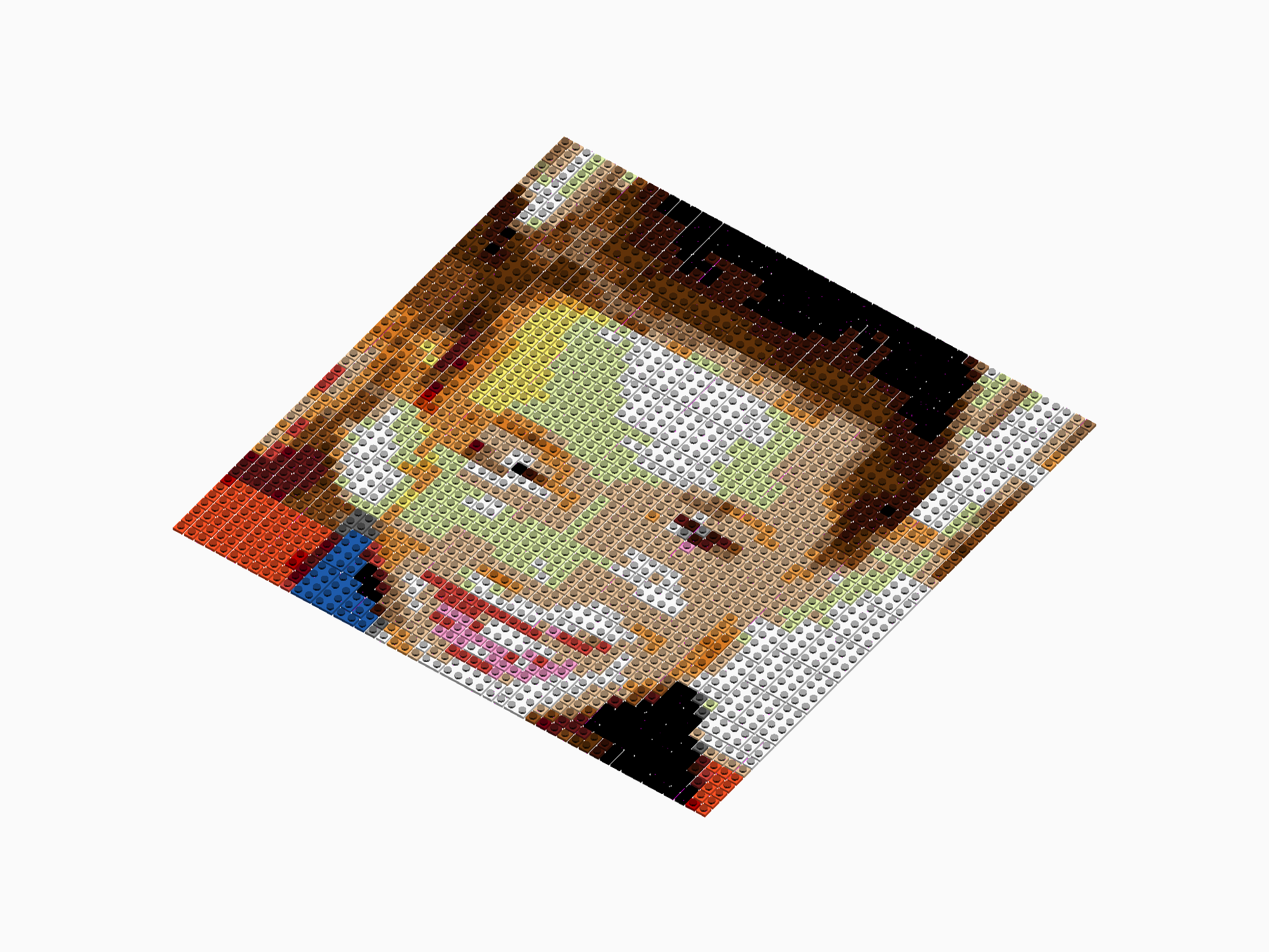 Custom Brick Mosaic