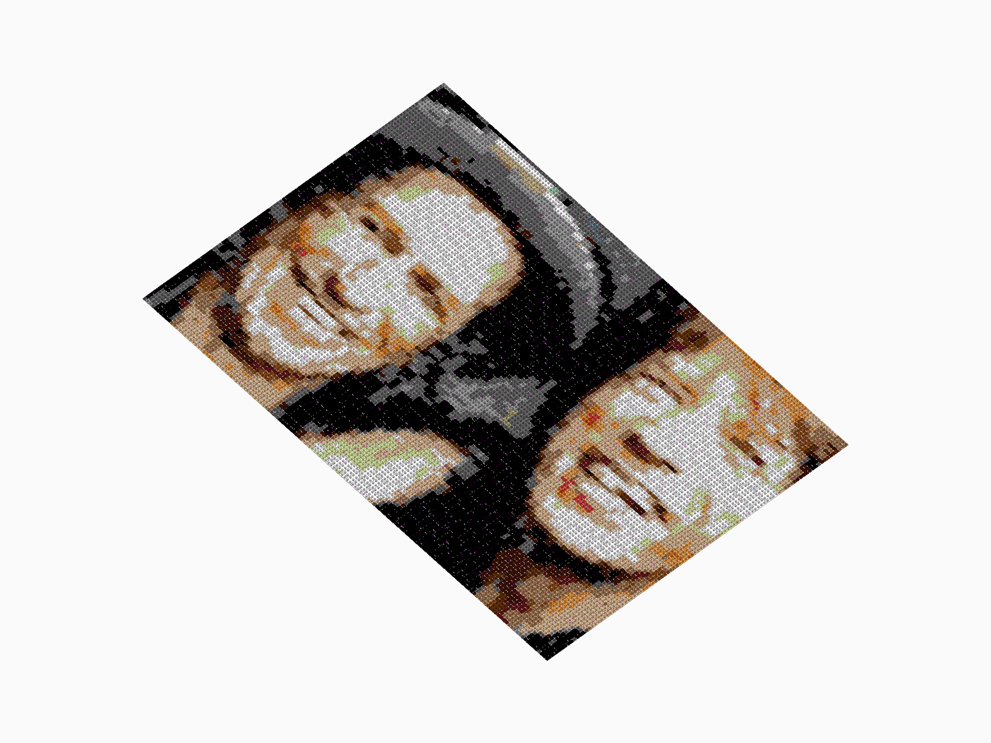 Custom Brick Mosaic