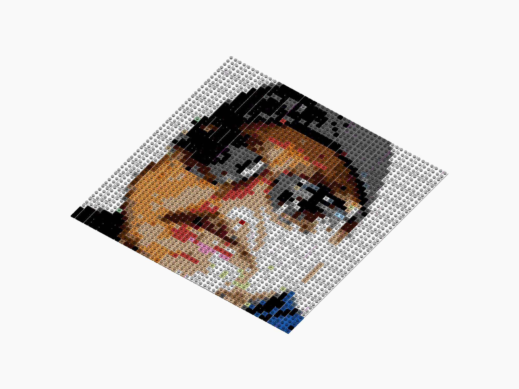 Custom Brick Mosaic