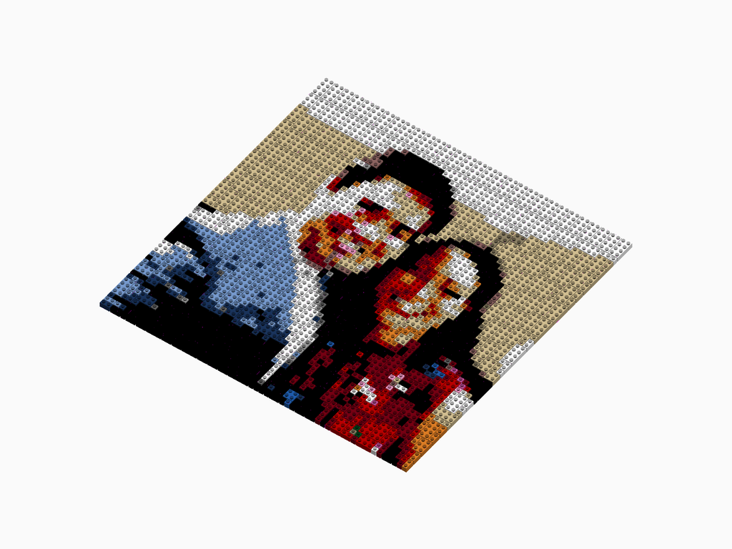 Custom Brick Mosaic