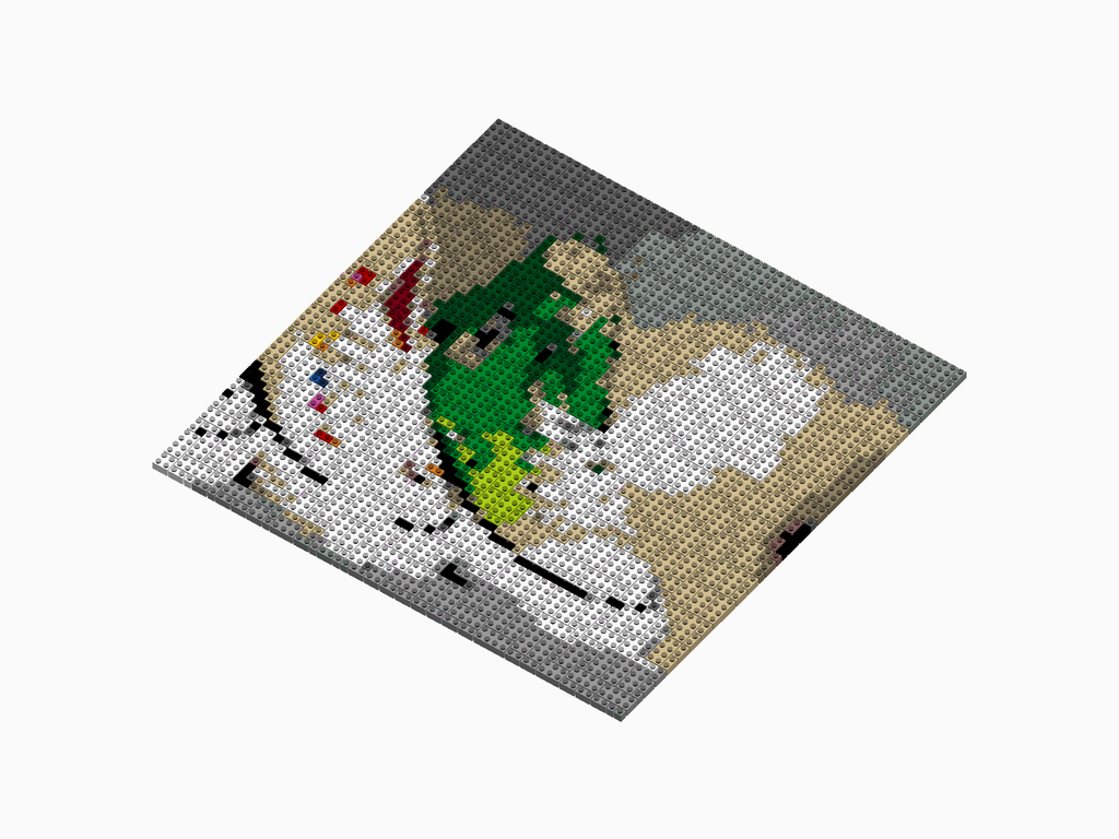 Custom Brick Mosaic