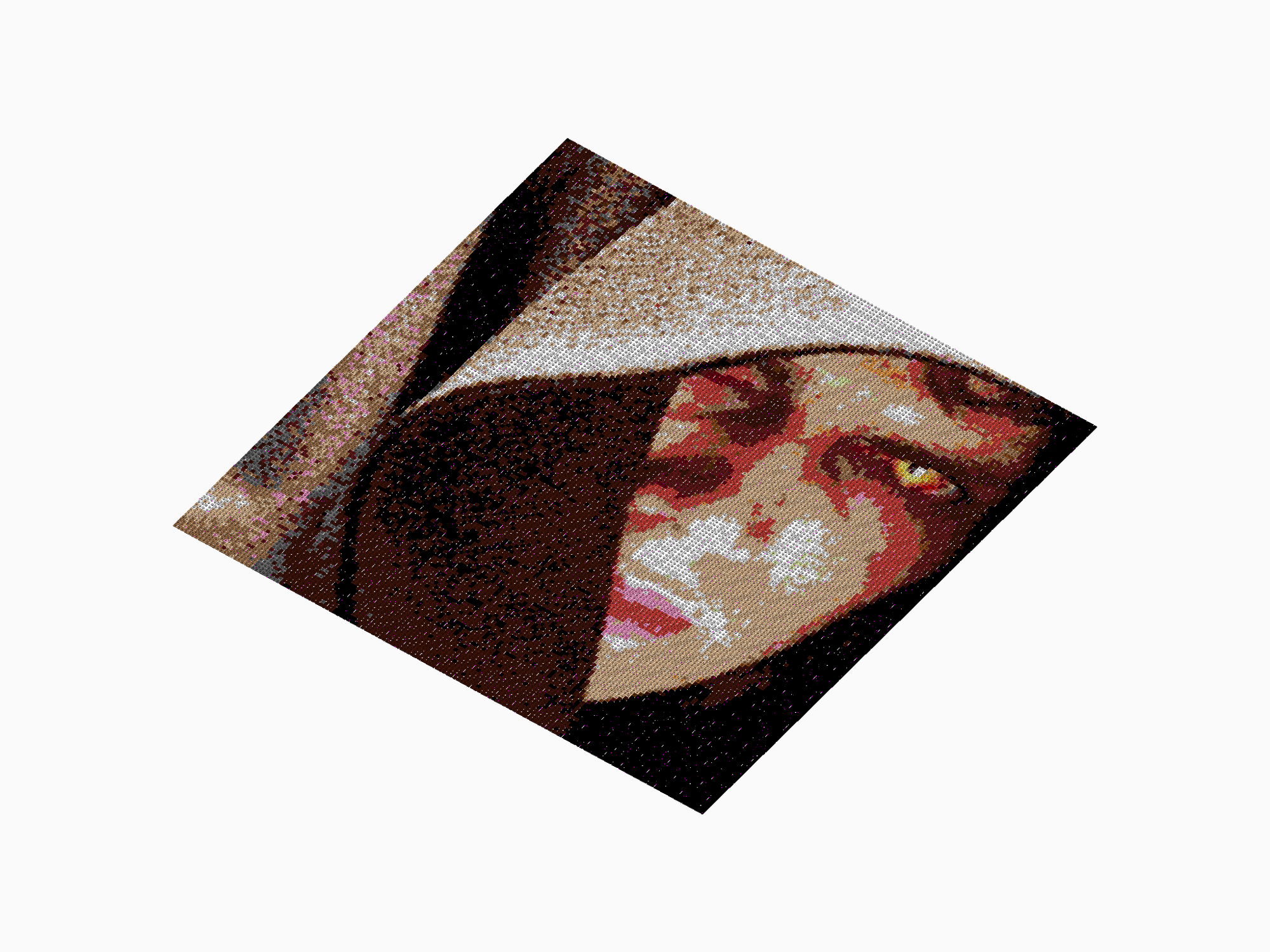 Custom Brick Mosaic