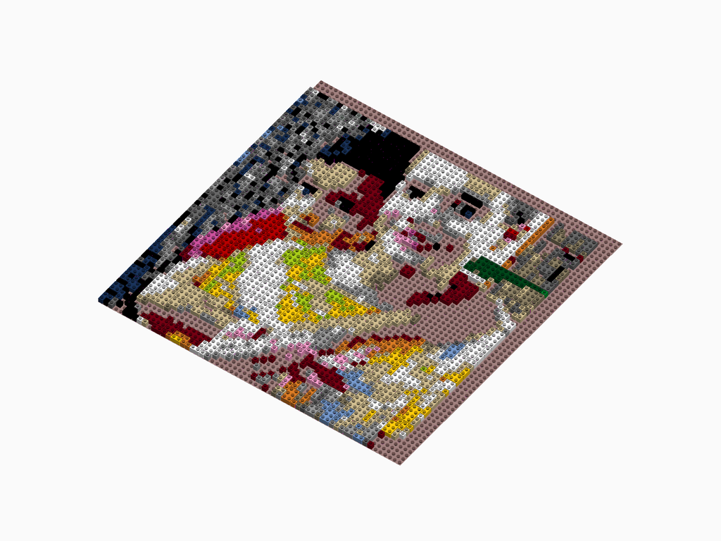 Custom Brick Mosaic