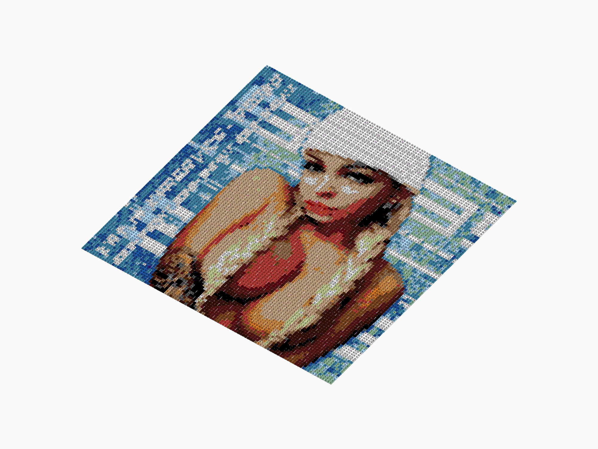 Custom Brick Mosaic
