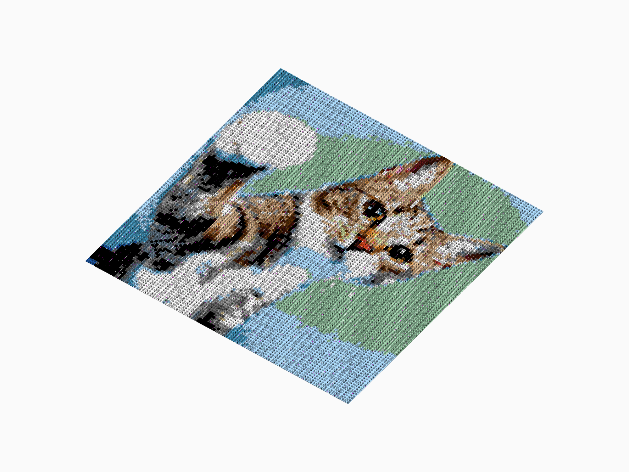 Custom Brick Mosaic