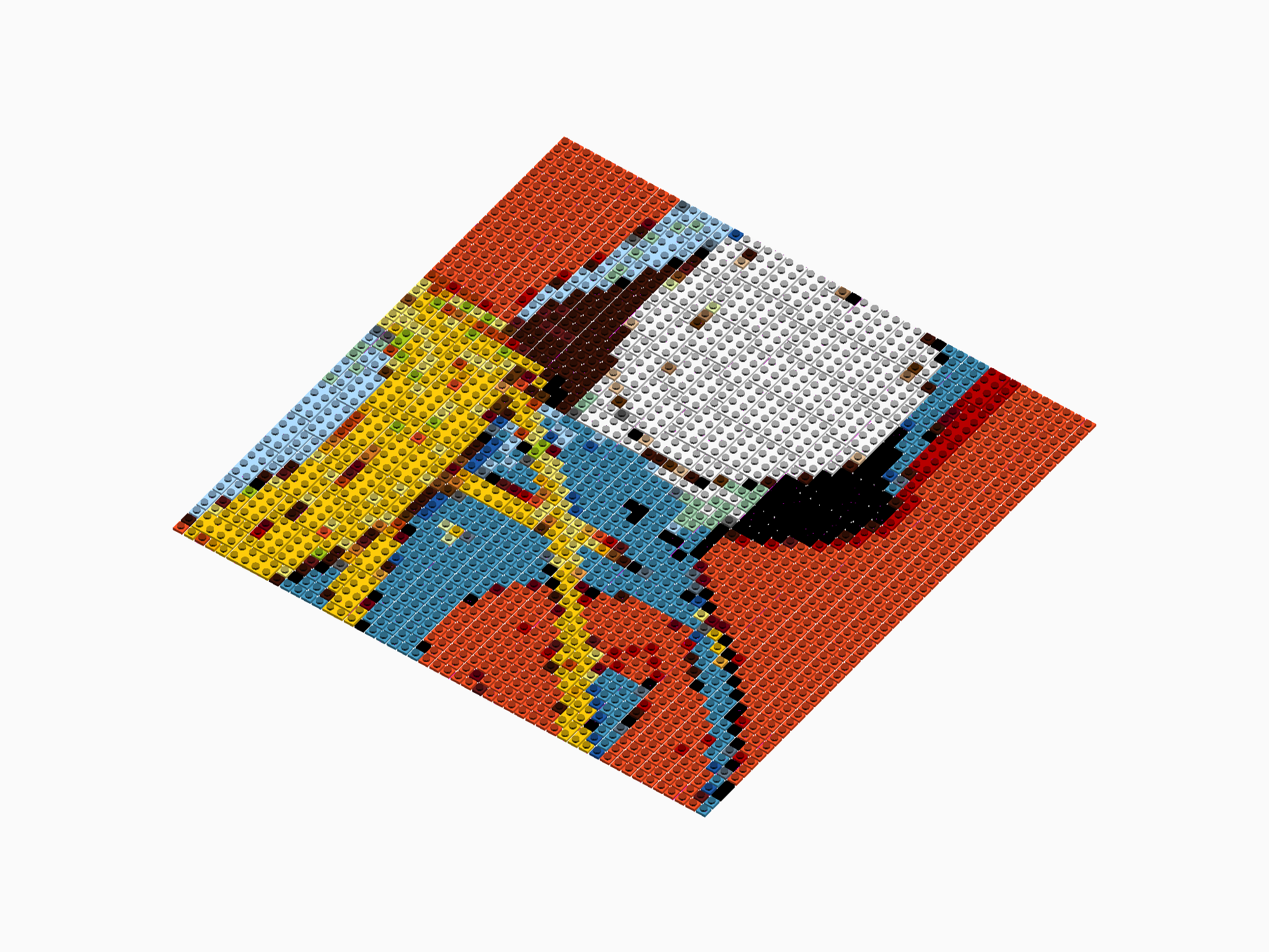 Custom Brick Mosaic