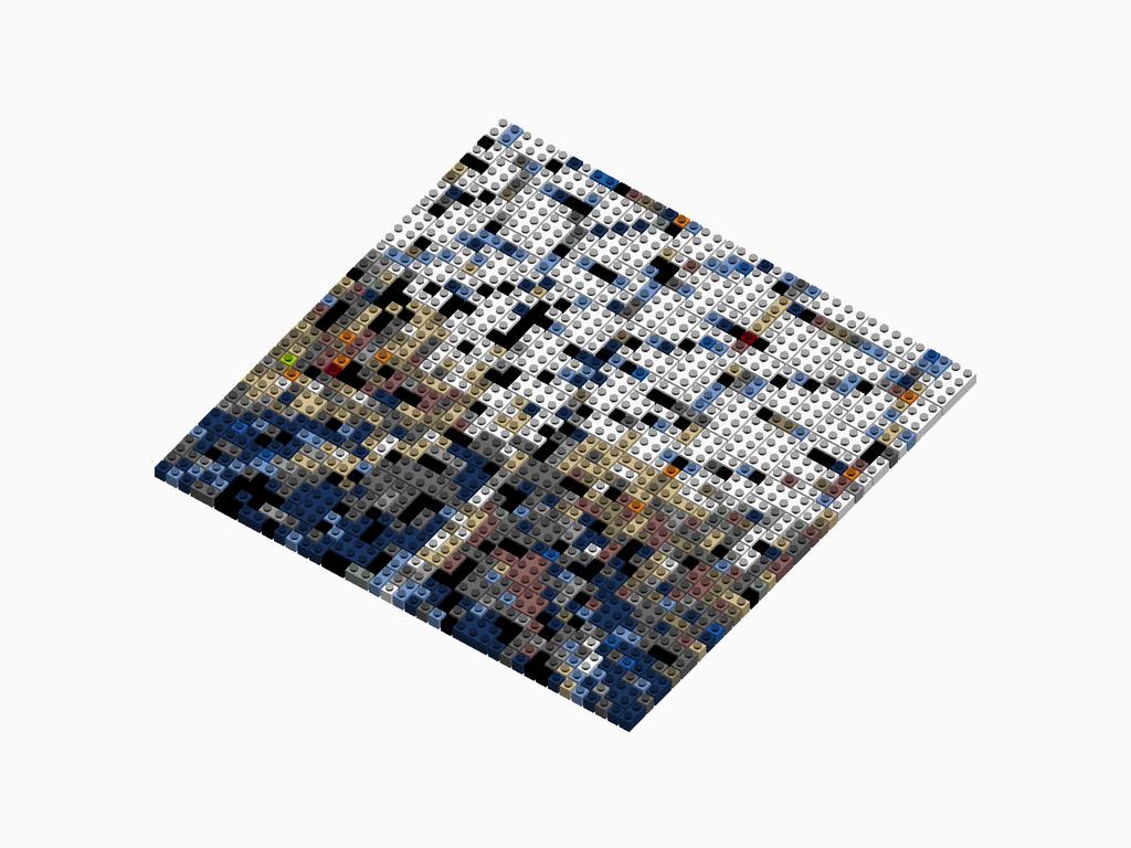 Custom Brick Mosaic