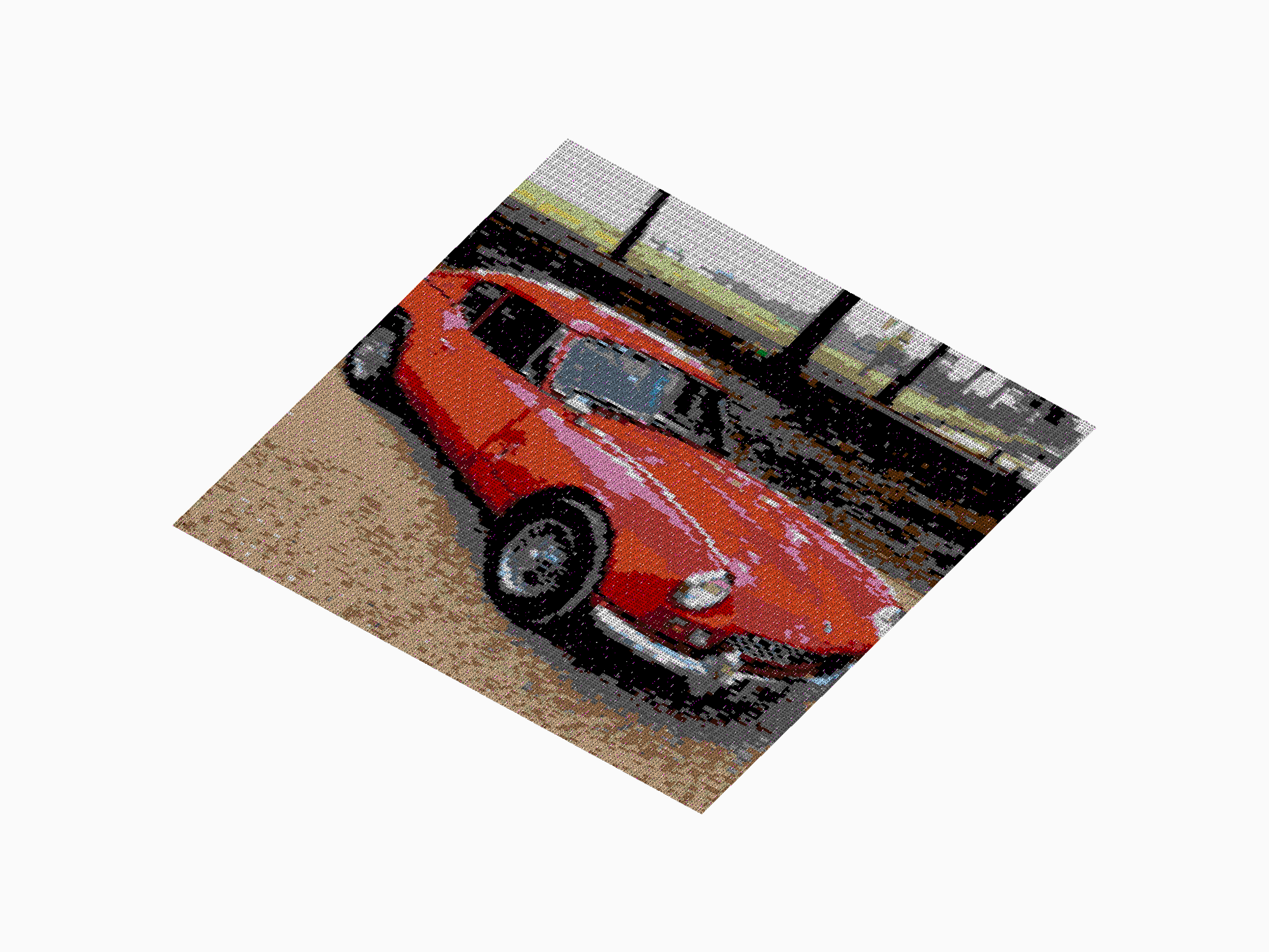 Custom Brick Mosaic