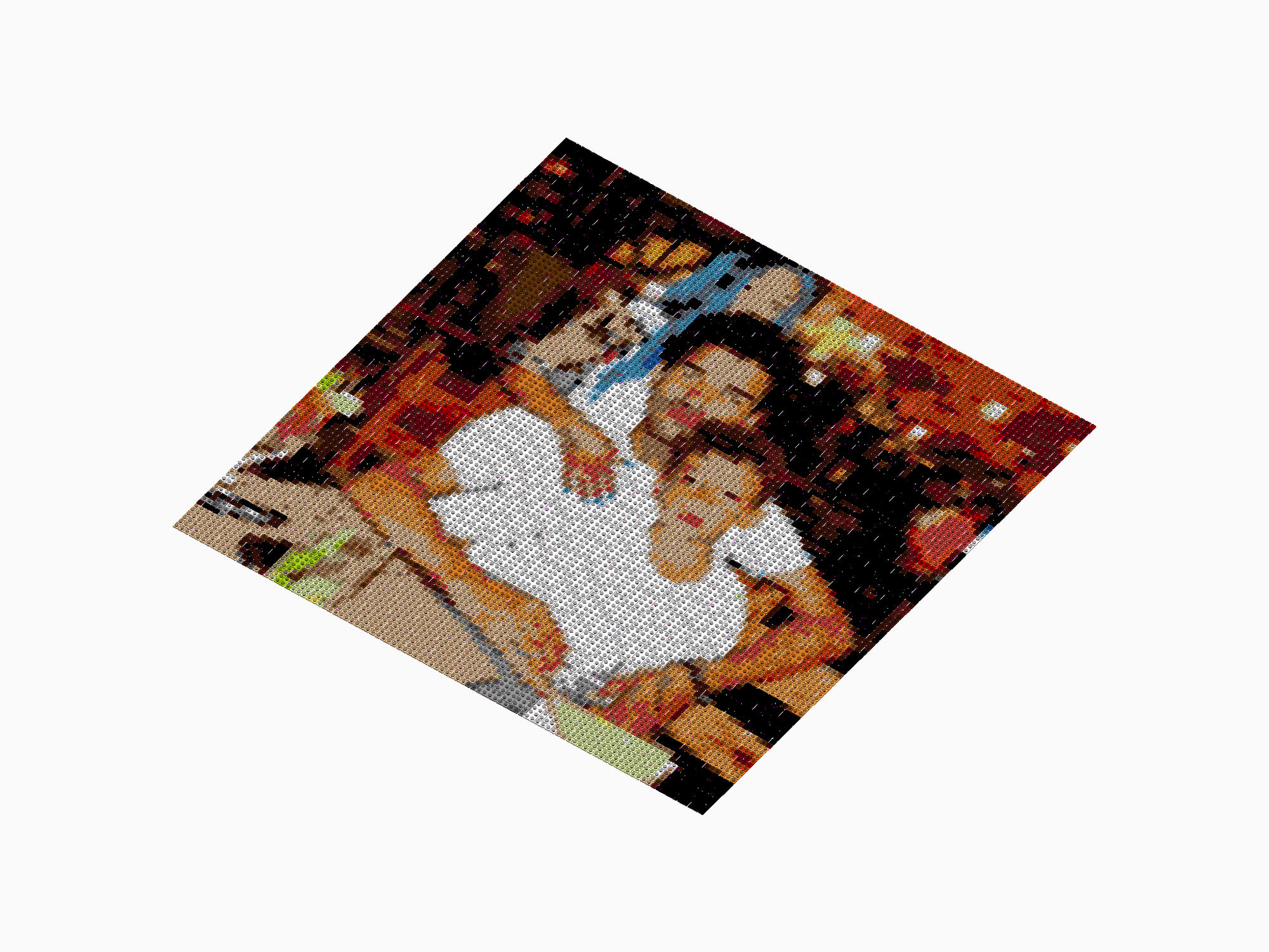 Custom Brick Mosaic
