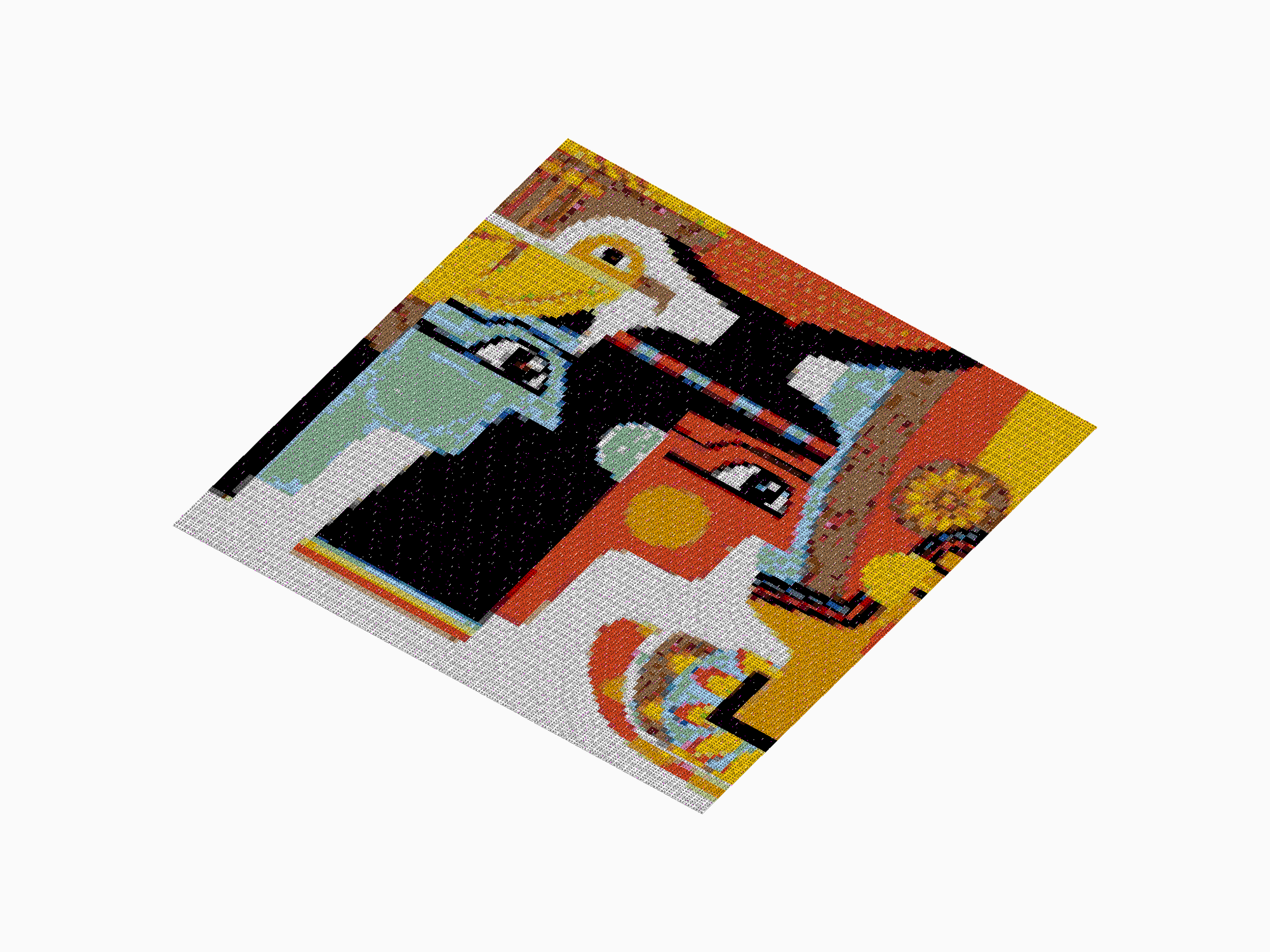 Custom Brick Mosaic