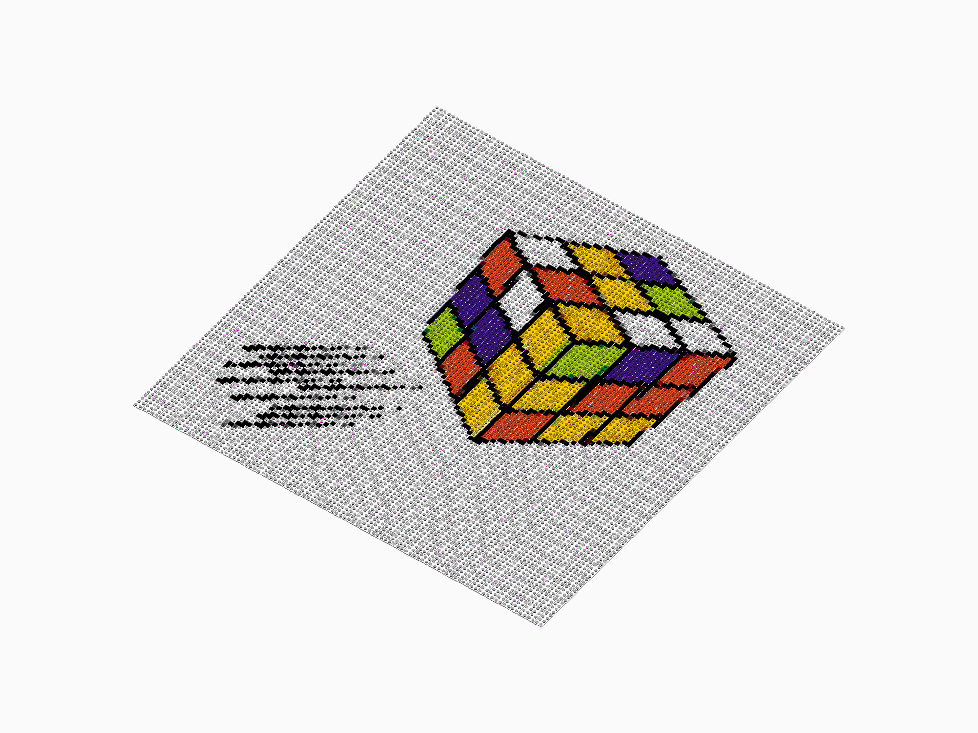 Custom Brick Mosaic