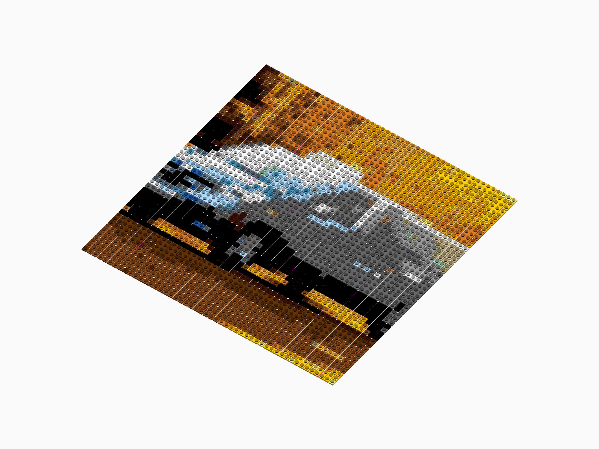 Custom Brick Mosaic
