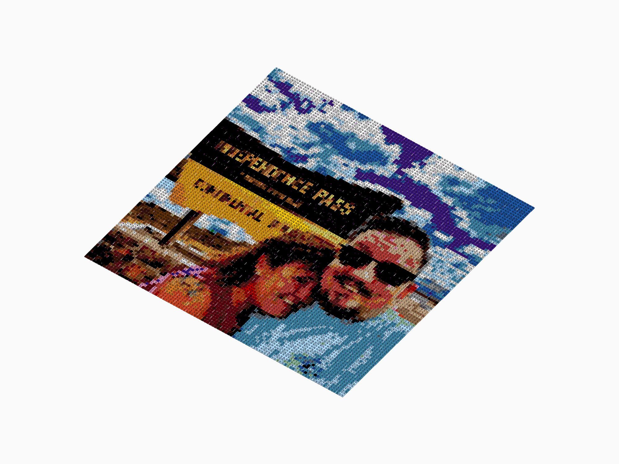 Custom Brick Mosaic