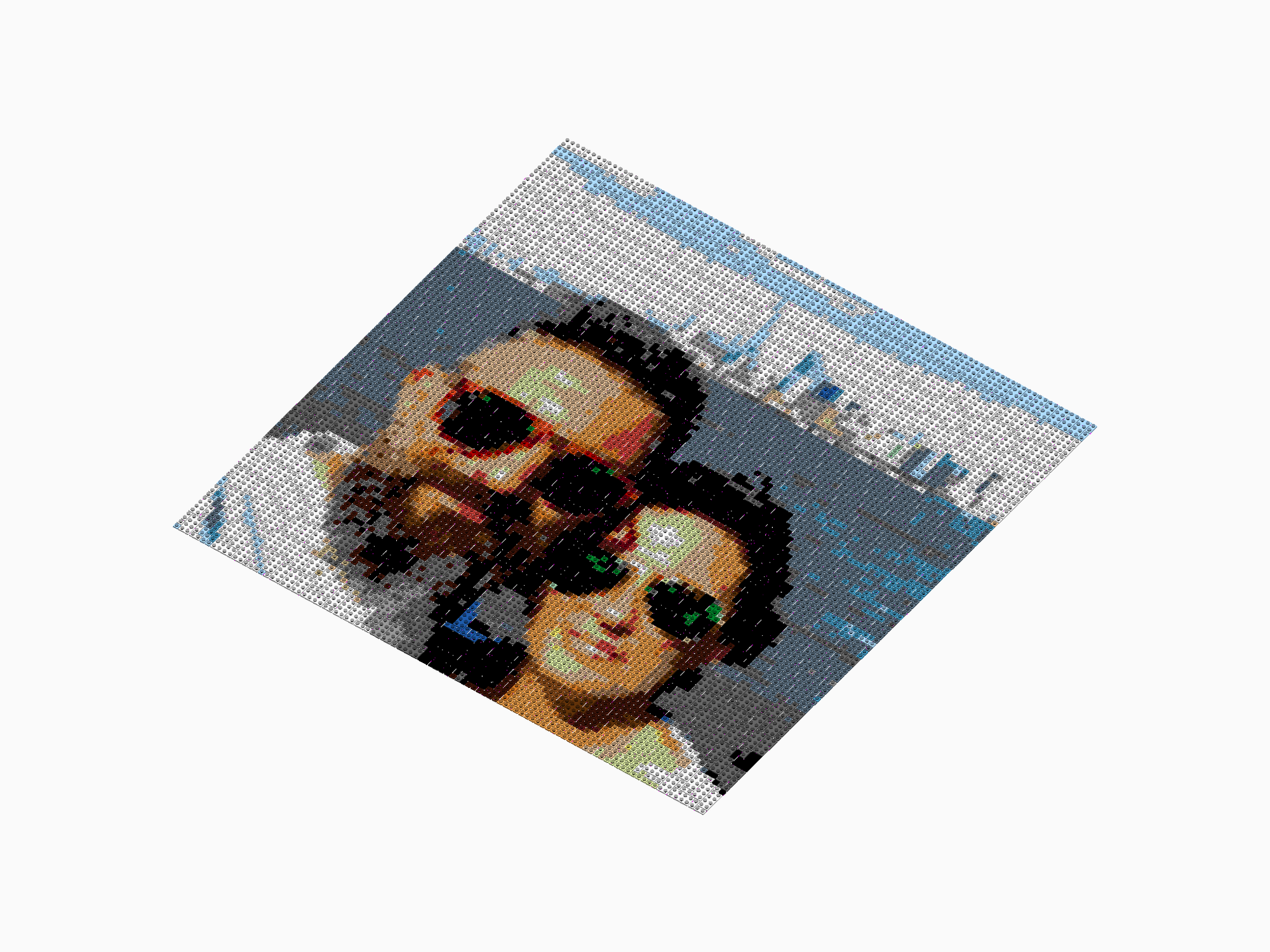 Custom Brick Mosaic