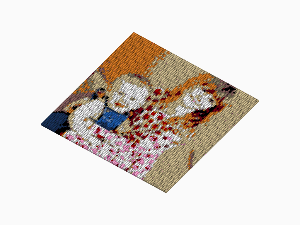 Custom Brick Mosaic