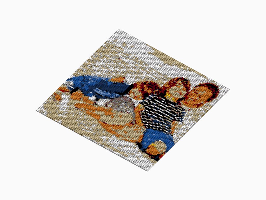 Custom Brick Mosaic